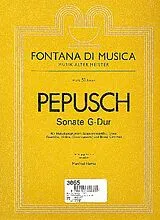 Johann Christoph Pepusch Notenblätter Sonate G-Dur für