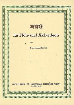 Hermann Ambrosius Notenblätter Duo