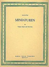 Jindrich Feld Notenblätter Miniaturen