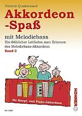 Helmut Quakernack Notenblätter Akkordeonspass mit Melodiebass Band 2