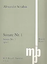 Alexander Skriabin Notenblätter Sonate f-Moll Nr.1 op.6