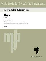 Alexander Glasunow Notenblätter Elegie op.44