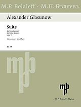 Alexander Glasunow Notenblätter Suite op.35