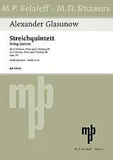 Alexander Glasunow Notenblätter Streichquintett op.39