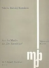 Nicolai Andrejewitsch Rimski-Korsakow Notenblätter Arie der Martha aus Die Zauberbraut