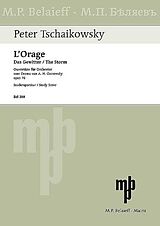 Peter Iljitsch Tschaikowsky Notenblätter LOrage op.76 - Ouvertüre nach dem Drama von Ostrowsky