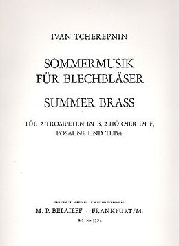 Ivan Tcherepnin Notenblätter Sommermusik