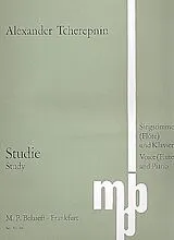 Alexander Tcherepnin Notenblätter Studie