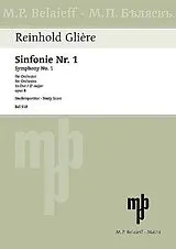 Reinhold Glière Notenblätter Sinfonie Es-Dur Nr.1 op.8