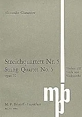 Alexander Glasunow Notenblätter BEL538-10 Streichquartett Nr. 5 d-moll op.70