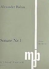 Alexander Baltin Notenblätter Sonate Nr.1