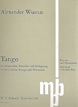 Alexander Wustin Notenblätter Tango
