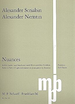 Alexander Nemtin Notenblätter Nuances