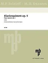 André Volkonsky Notenblätter Quintett op.5