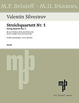 Valentin Silvestrov Notenblätter Streichquartett Nr.1