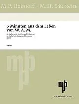 Alexander Raskatov Notenblätter 5 Minuten aus dem Leben von W.A.M