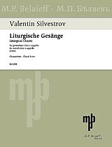 Valentin Silvestrov Notenblätter Liturgische Gesänge