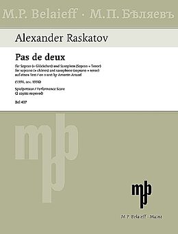 Alexander Raskatov Notenblätter Pas de deux
