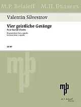 Valentin Silvestrov Notenblätter Vier geistliche Gesänge