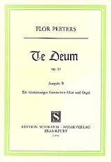 Flor Peeters Notenblätter Te Deum op.57b