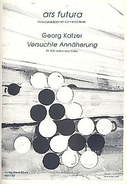 Georg Katzer Notenblätter Versuchte Annäherung