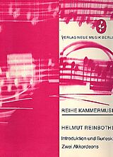 Helmut Reinbothe Notenblätter Introduktion und Burleske für