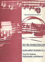 Gerhard Rosenfeld Notenblätter Trio für Violine, Violoncello