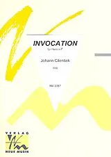 Johann Cilensek Notenblätter Invocation für Horn in F