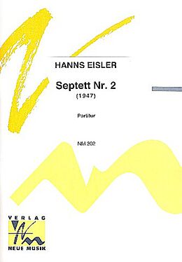 Hanns Eisler Notenblätter Septett Nr.2 (1947) für Flöte, Fagott