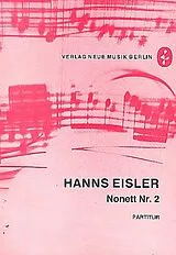 Hanns Eisler Notenblätter Nonett Nr.2, Studienpartitur