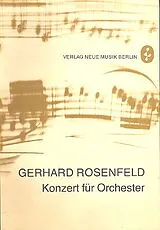 Gerhard Rosenfeld Notenblätter Konzert für Orchester