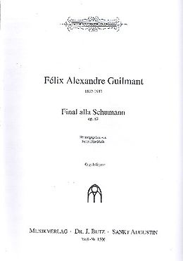 Felix Alexandre Guilmant Notenblätter Final alla Schumann op.83