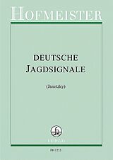 Kurt Janetzky Notenblätter Deutsche Jagdsignale