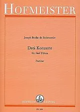 Joseph Bodin de Boismortier Notenblätter 3 Konzerte