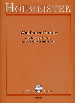 Karl Friedrich Abel Notenblätter Waldhorn-Duette verschiedener Meister des 18. und 19. Jahrhunderts