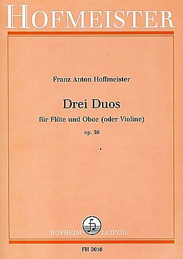 Franz Anton Hoffmeister Notenblätter 3 Duos op.38