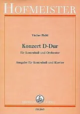 Wenzel Pichl Notenblätter Konzert D-Dur für Kontrabass und Orchester
