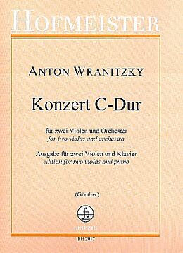 Anton Wranitzky Notenblätter Konzert C-Dur für 2 Violen und