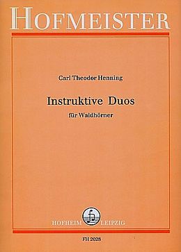 Carl Theodor Henning Notenblätter Instruktive Duos