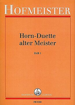  Notenblätter Horn-Duette alter Meister Band 1