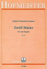 Gotthelf Heinrich Kummer Notenblätter 12 Stücke op.11