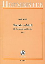 Adolf Misek Notenblätter Sonate e-Moll op.6