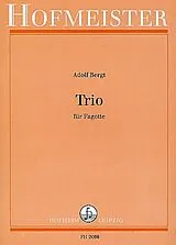 Adolf Bergt Notenblätter Trio für 3 Fagotte