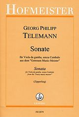 Georg Philipp Telemann Notenblätter Sonate für Viola da gamba