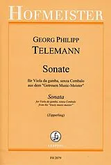Georg Philipp Telemann Notenblätter Sonate für Viola da gamba