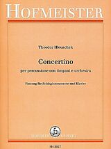 Theodor Hlouschek Notenblätter Concertino per percussione con timpani