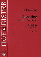 Lothar Graap Notenblätter Sonatine für Horn und Klavier