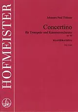 Johannes Paul Thilman Notenblätter Concertino op.66 für Trompete und