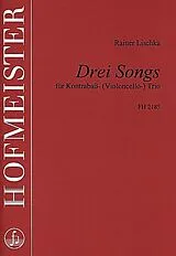 Rainer Lischka Notenblätter 3 Songs für 3 Kontrabässe