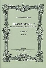 Johann Christian Bach Notenblätter Bläser-Sinfonien Band 2